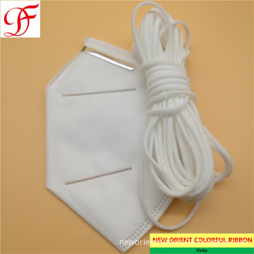 Factory White 3mm 5mm Spandex Medical Mask Elastic Rope Earloop for KN95/N95/Respirator/Face Mask/FFP2 Mask/Medical Mask/3 Layers Disposable Mask/Surgical Mask